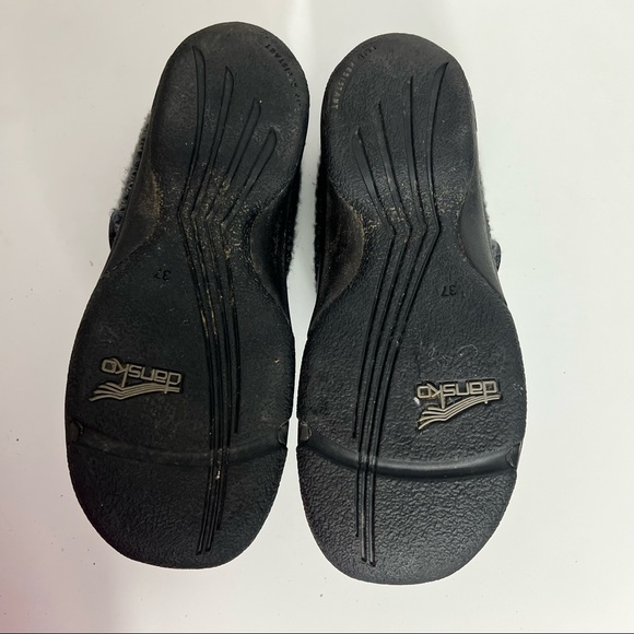 Womens Vintage Dansko Shoes Blue Sweater cuff button Sz 37 - Picture 7 of 8